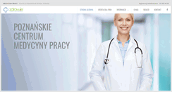 Desktop Screenshot of centrummedycynypracy.pl